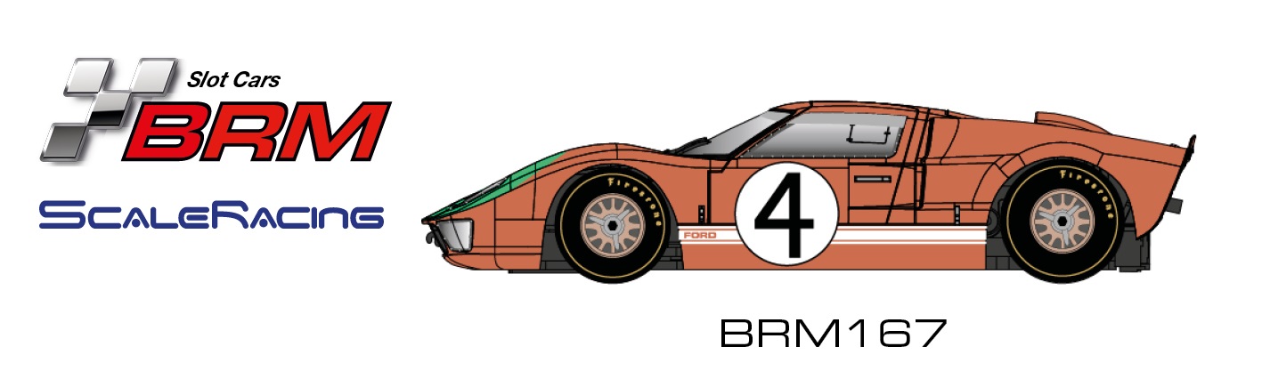 BRM167 GT40 mkII #4 P. Hawkins & M. Donohue Le Mans 1966